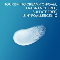 Cetaphil Hydrating Cream-to-Foam Cleanser, 473ml | Hydrating Face Wash with Niacinamide, Amino Acid and Prebiotic Aloe | Ideal for Dry to Normal, Sensitive Skin | Paraben and Fragrance-Free | Dermatologist Recommended ​, 473ml