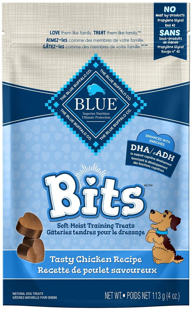 BLUE Bits Tasty Chicken Soft-Moist Dog Treat, 113g