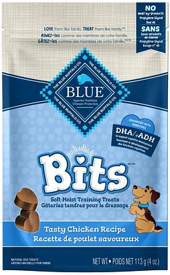 BLUE Bits Gâteries tendres pour chiens recette de poulet 113g