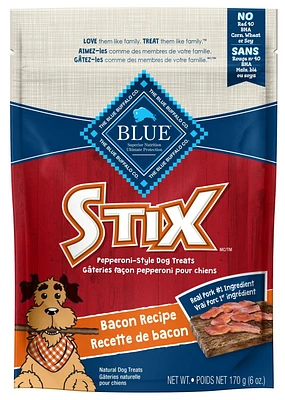 BLUE Stix Gâteries pour chiens recette de bacon