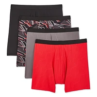 Lot de 4 caleçons boxeurs Athletic Works pour hommes Tailles P–TG