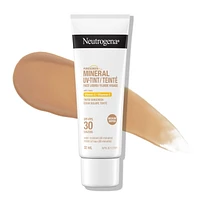 Neutrogena Purescreen+ Mineral UV Tint Face Liquid Sunscreen, Light Skin Tone, SPF 30, Vitamin E, UV Protection, 32-mL, 32 mL