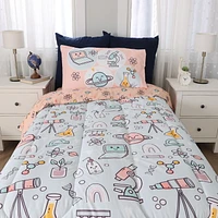 4 Piece Twin Bedding Set, Science Explorer