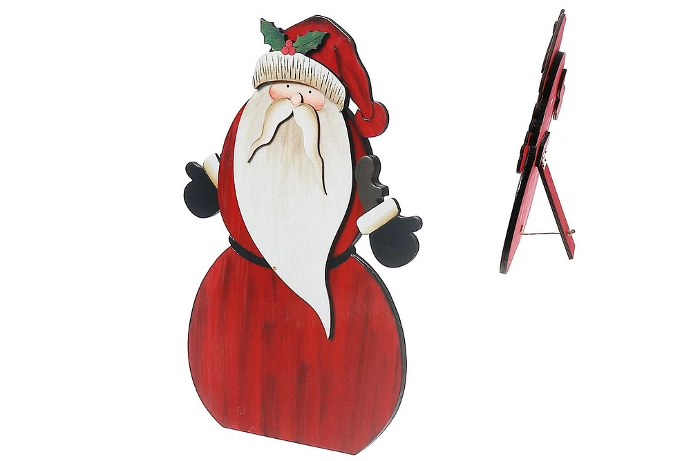 Wooden Santa Stand Decor