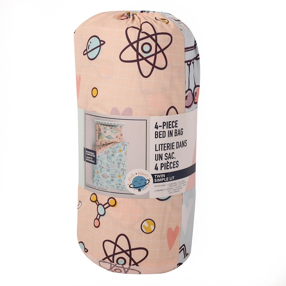 4 Piece Twin Bedding Set, Science Explorer