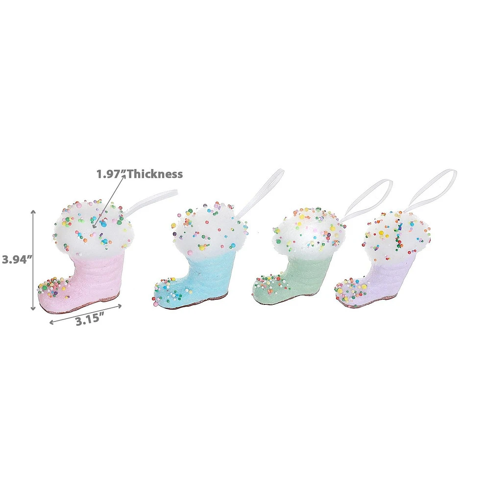 Snow Boot Ornament - Set of 12