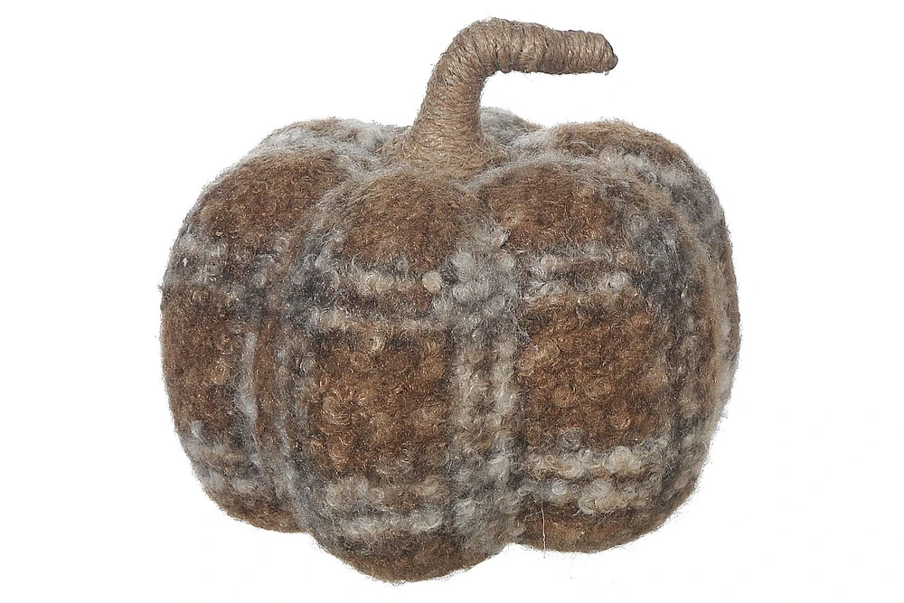 Plaid Fleece Pumpkin Large