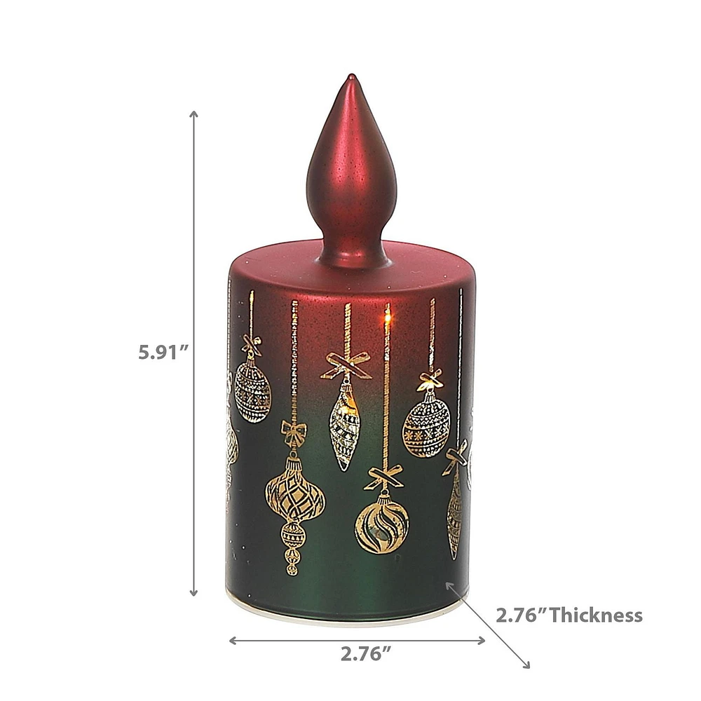 Led Candle Glass Stand Ornament