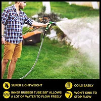 Bionic Steel PRO Garden Hose - 304 Stainless Steel Metal 100 Foot Garden Hose – Heavy Duty Lightweight, Kink-Free, and Stronger Than Ever with Brass Fittings and On/Off Valve