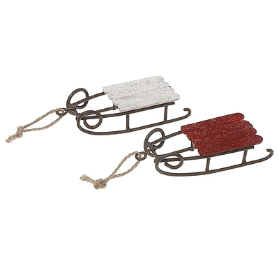 Sleigh Ornament - Set of 6