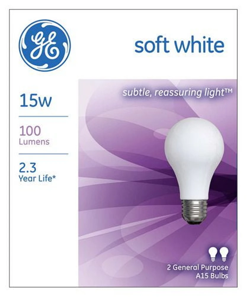 GE Lighting Canada Ge Soft White 15W A15