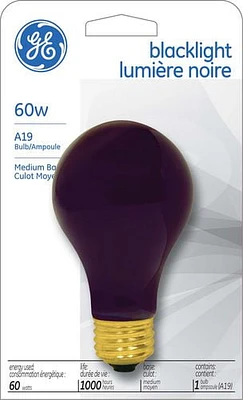 GE Lighting Canada 60 W A19 Blacklight Bulb