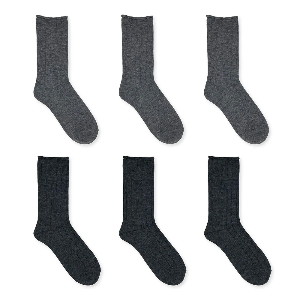 Secret® chaussettes de femmes 6pr Pointures 6 à 10