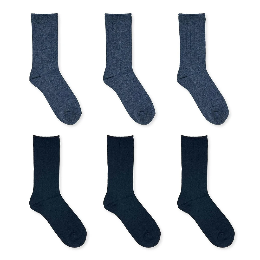Secret® chaussettes de femmes 6pr Pointures 6 à 10