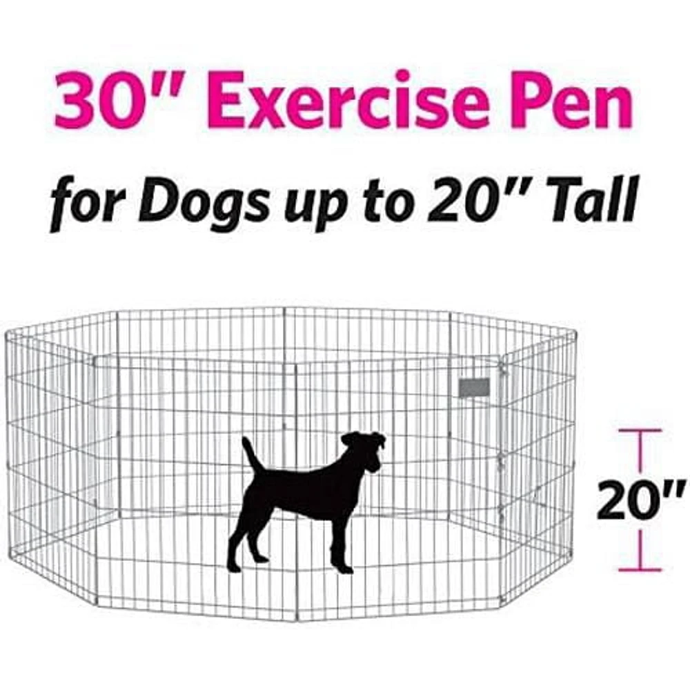 Midwest New World Exercise Pen Black 30"