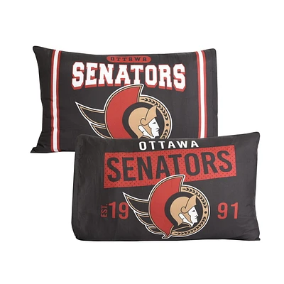 NHL Ottawa Senators Set of 2 Pillowcases (20”x30”) by Nemcor