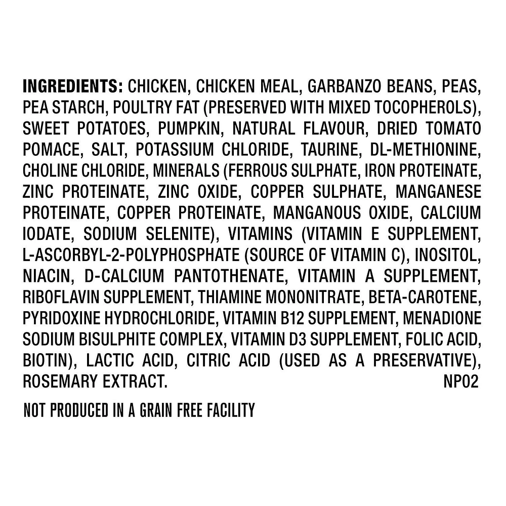 Nature's Recipe Small Breed Grain Free Chicken, Sweet Potato & Pumpkin Recipe Dry Dog Food, 1.8kg