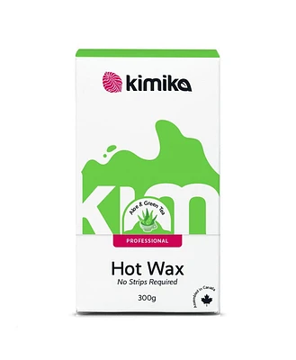 KIMIKA BEAUTY PRO Aloe Green Tea Hot Wax Beads 300g, Full body waxing, no strips needed