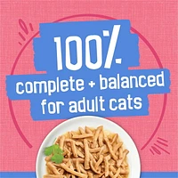 Friskies Shredded Chicken & Salmon Dinner, Wet Cat Food 156g, 156 g