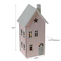 Led Wooden Pink House Decor