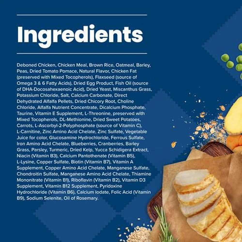 BLUE Life Protection Formula recette poulet et riz brun pour chiens âgés de race de petite taille 2,2kg