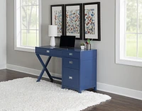 Posey Side Storage Desk, Navy