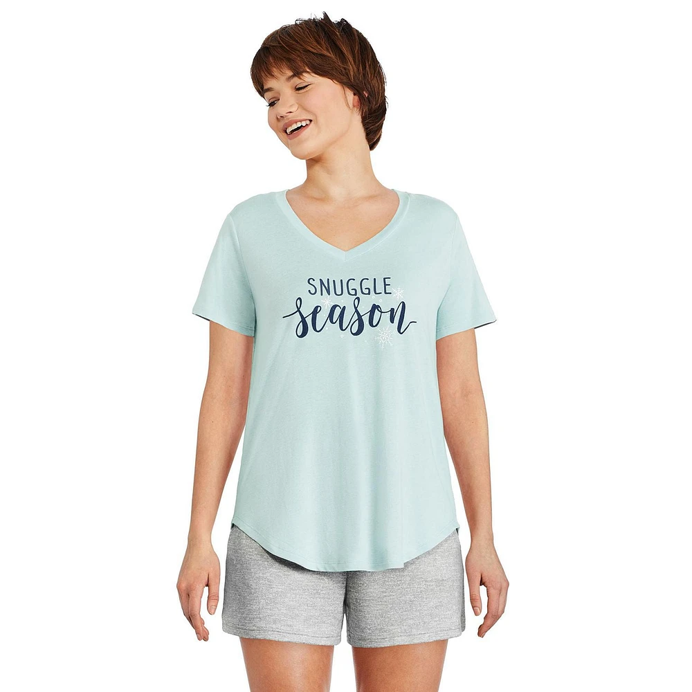 George Women's V-Neckline Pajama Tee