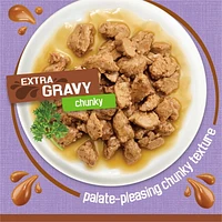 Friskies Extra Gravy Chunky Turkey, Wet Cat Food 156g, 156 g