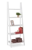 Aurora Ladder Bookshelf, White