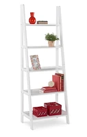 Aurora Ladder Bookshelf, White