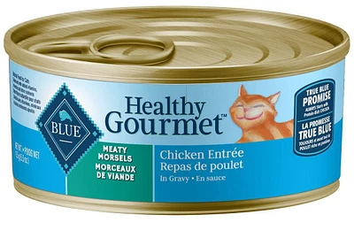 BLUE Healthy Gourmet Repas de poulet avec morceaux de viande pour chats