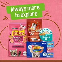 Friskies Riche en Sauce Bouchées avec Saumon en Sauce Savoureuse Nourriture pour Chats 156g