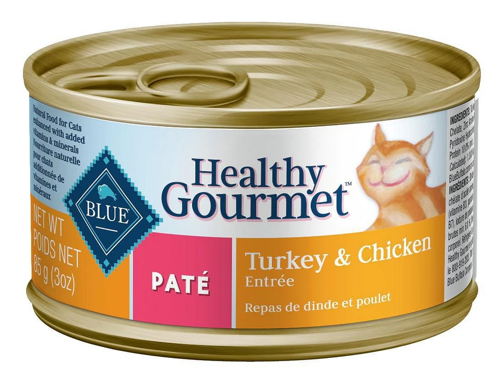 BLUE Healthy Gourmet Paté Turkey & Chicken Entrée Wet Cat Food