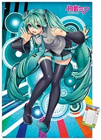 Hatsune Miku Whisper 22.375" x 34" Poster with Push Pins, by Trends International