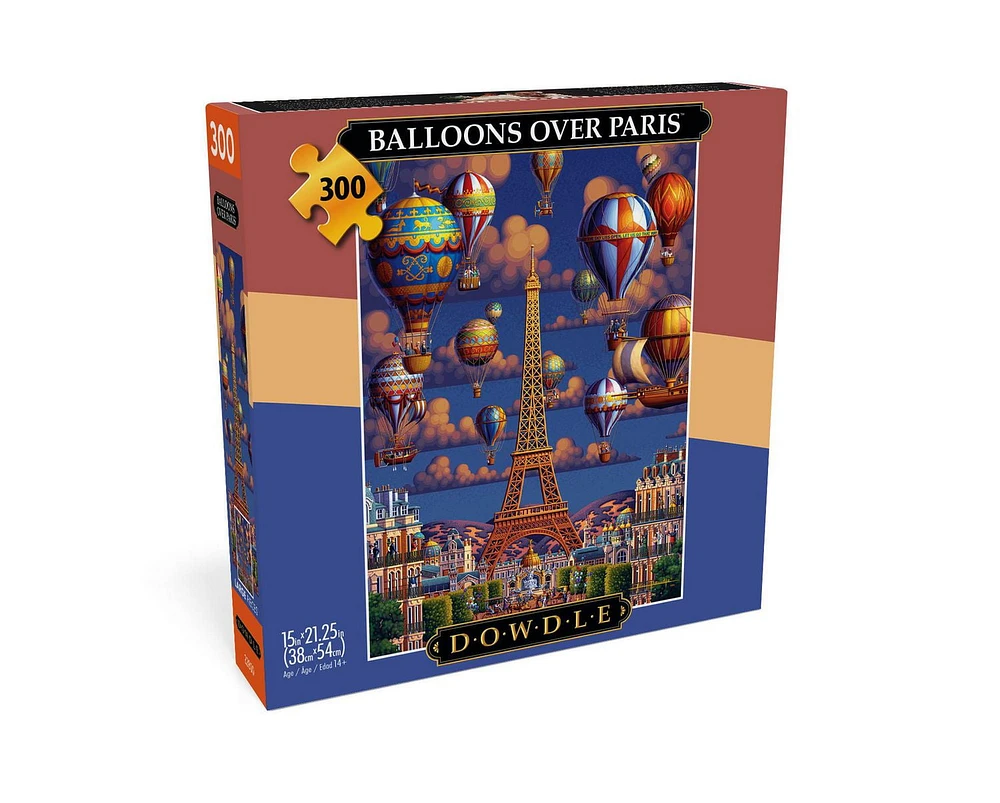 Buffalo Games - Eric Dowdle - Balloons Over Paris - 300 Piece Jigsaw Puzzle