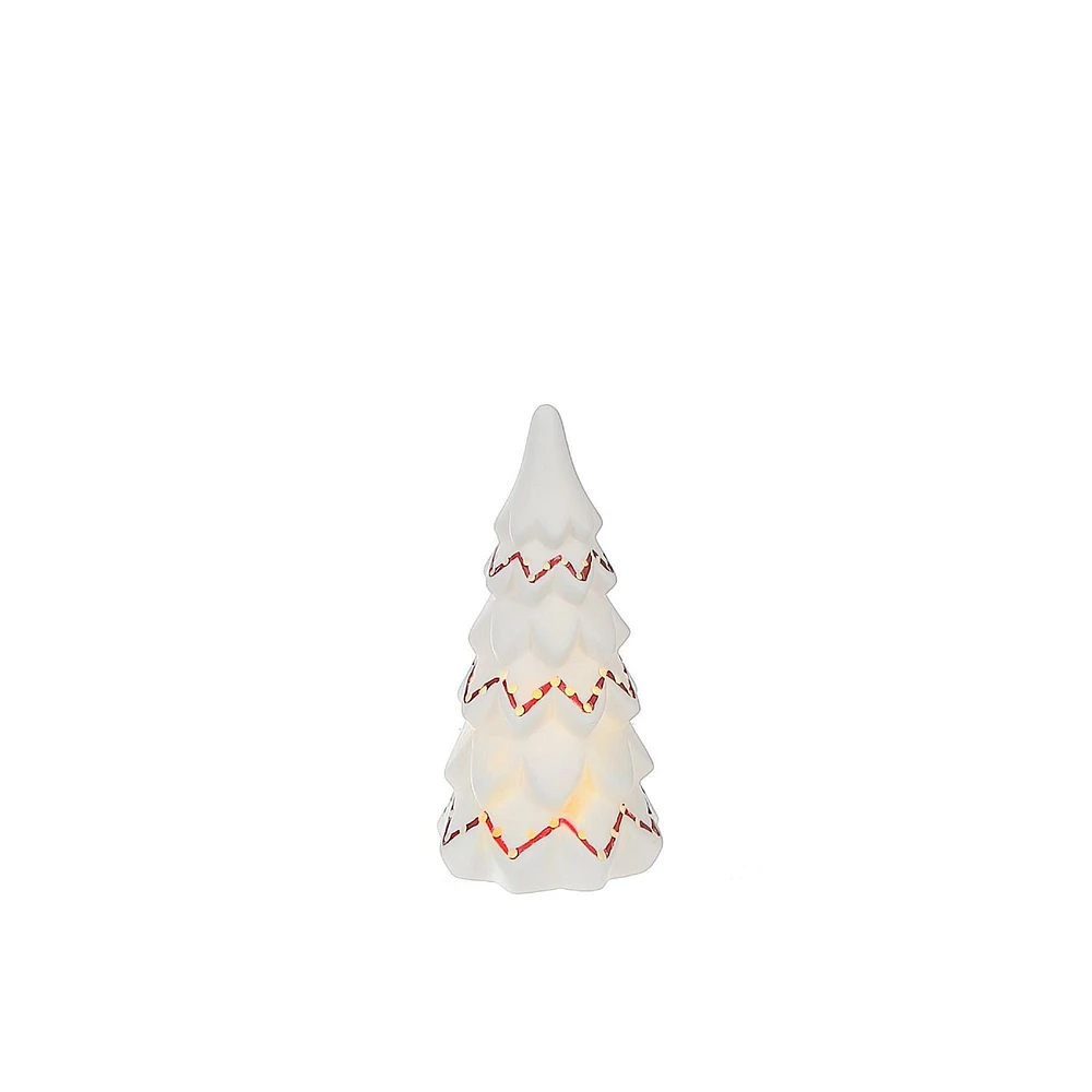 Led Ceramic Tree Decor Small - Set of 3