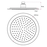 The akuaplus® - round Shower Head 9 1/2 in.