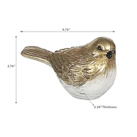 Polyresin Gold Bird Small