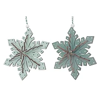 Wooden Snowflake Ornament - Set of 6