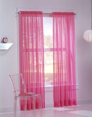 918 Calypso Voile Rod Pocket Curtains