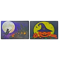 Pp Reversible Placemat Witch and Pumpkin - Set of 12