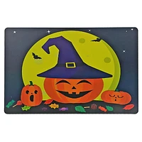 Pp Reversible Placemat Witch and Pumpkin - Set of 12