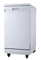 Danby DDW1805EWP 18" Wide Portable Dishwasher in White