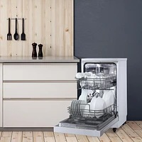 Danby DDW1805EWP 18" Wide Portable Dishwasher in White