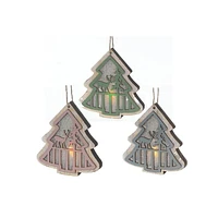 Wood Tree Ornament - Set of 12