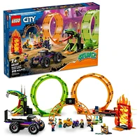 LEGO City Stuntz Double Loop Stunt Arena 60339 Toy Building Kit (598 Pieces)