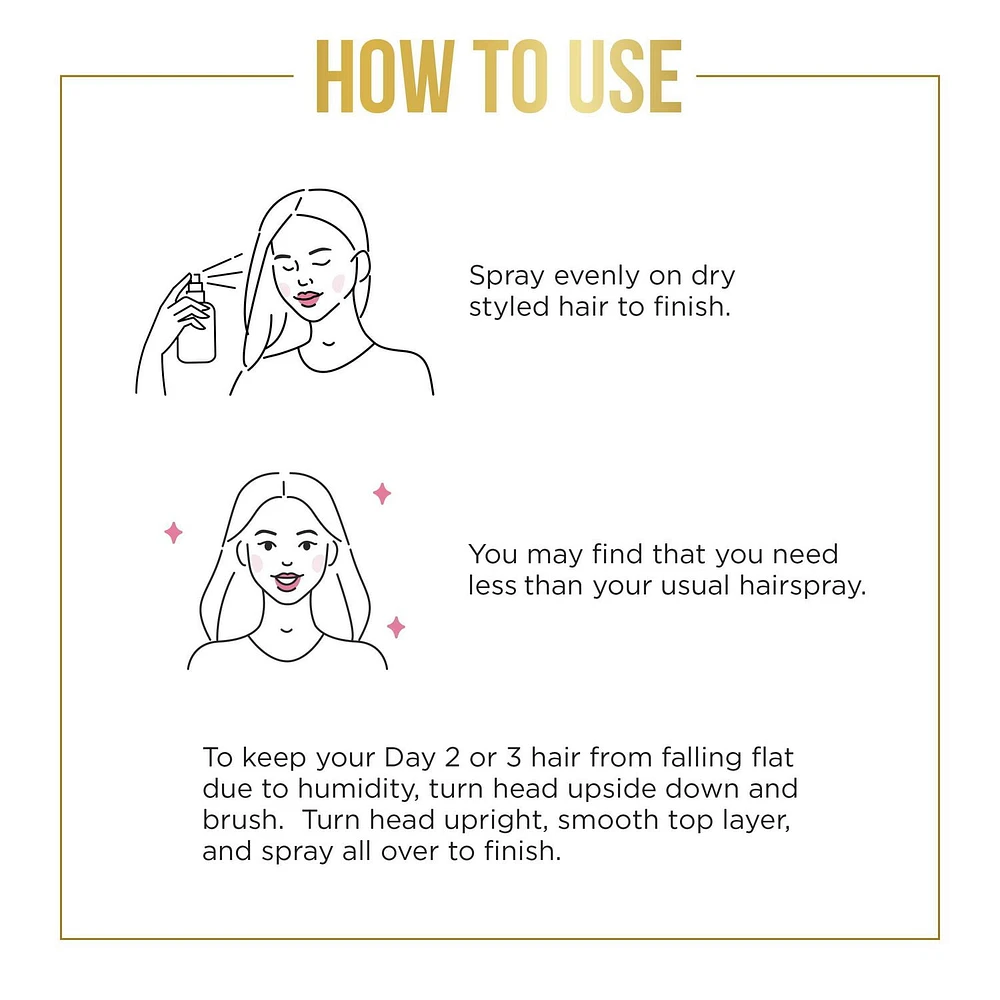 Fixatif PANTENE Pro-V à tenue ferme de niveau sans alcool* Brio