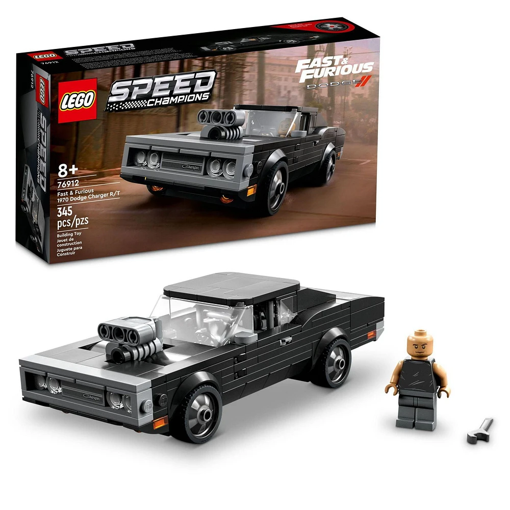 LEGO Speed Champions Fast & Furious 1970 Dodge Charger R/T 76912 Toy Building Kit (345 Pieces)