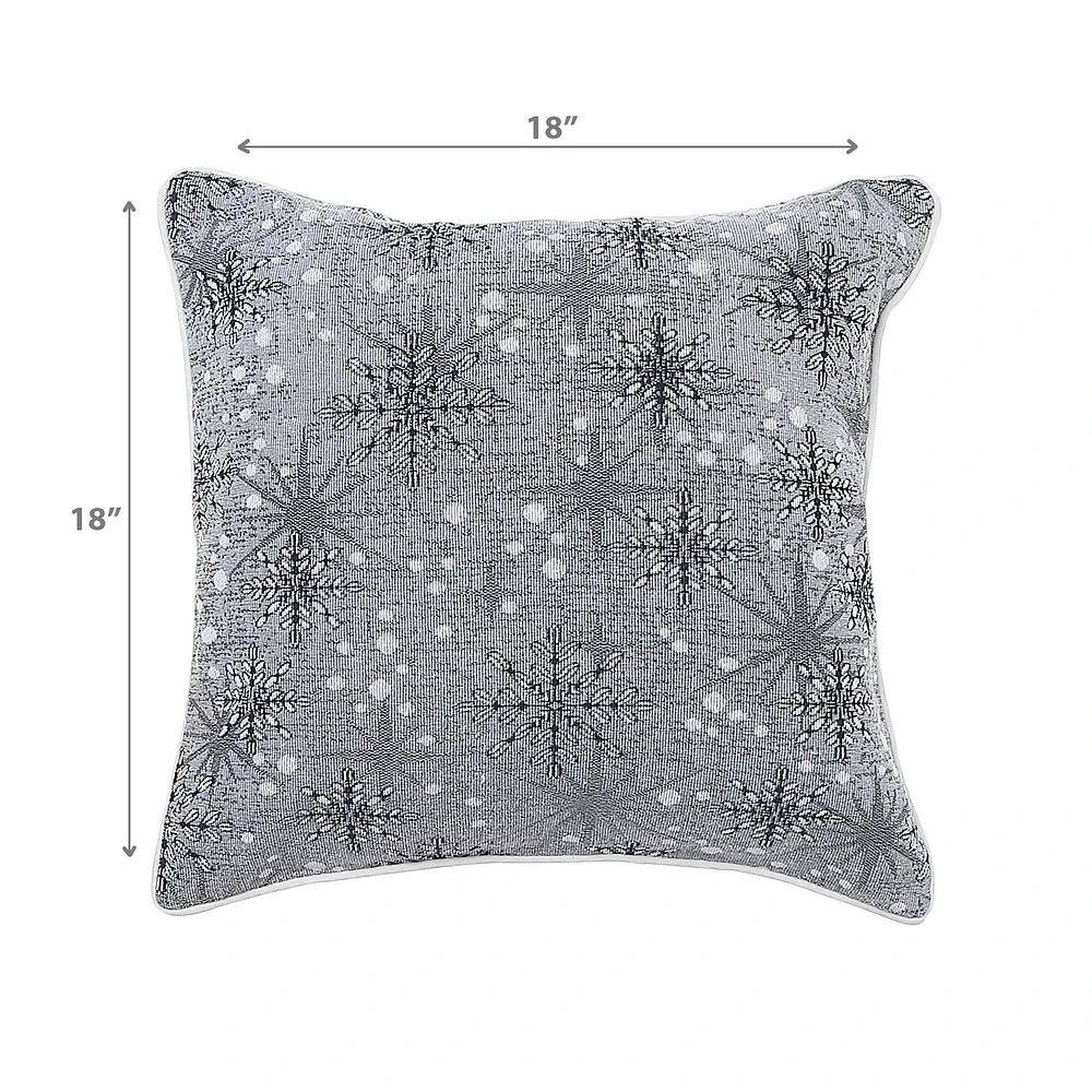 Tapestry Cushion Snowflake 18 X 18 - Set of 2