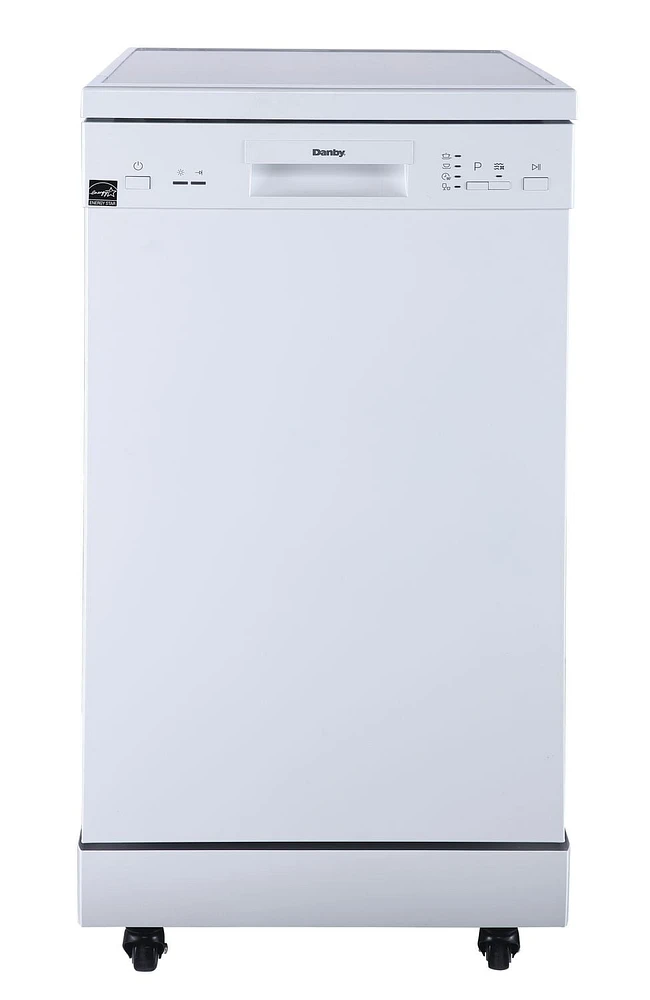 Danby DDW1805EWP 18" Wide Portable Dishwasher in White